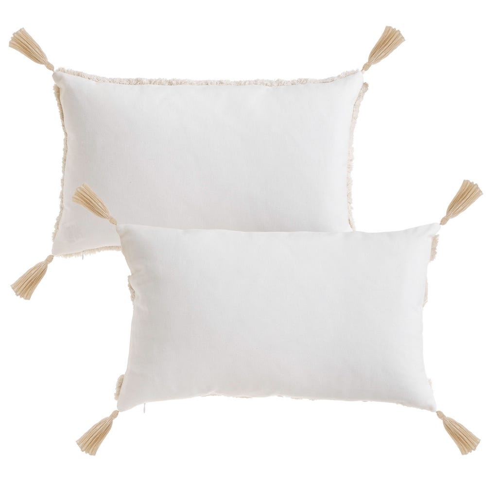 Almofada 2 Modelos Polialgodão Natural 50 X 30 Cm (2 Unidades) - Image 4