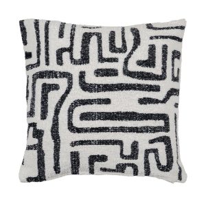 Almofada Branco E Preto 45 X 45 Cm (2 Unidades)