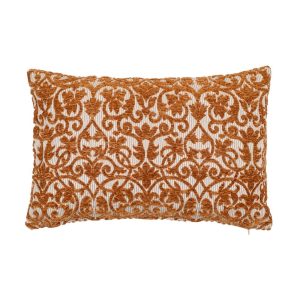 Almofada Branco-Ocre Algodão / Poliéster 40 X 60 Cm (2 Unidades)