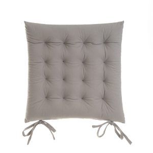 Almofada De Cadeira Faux Cotton Velvet 40 X 7 X 40 Cm (4 Unidades)