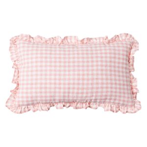 Almofada Quadros Rosa Algodão 50 X 30 Cm (2 Unidades)