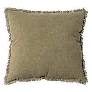 Almofada Verde 70% Algodão / 30% Linho 60 X 60 Cm