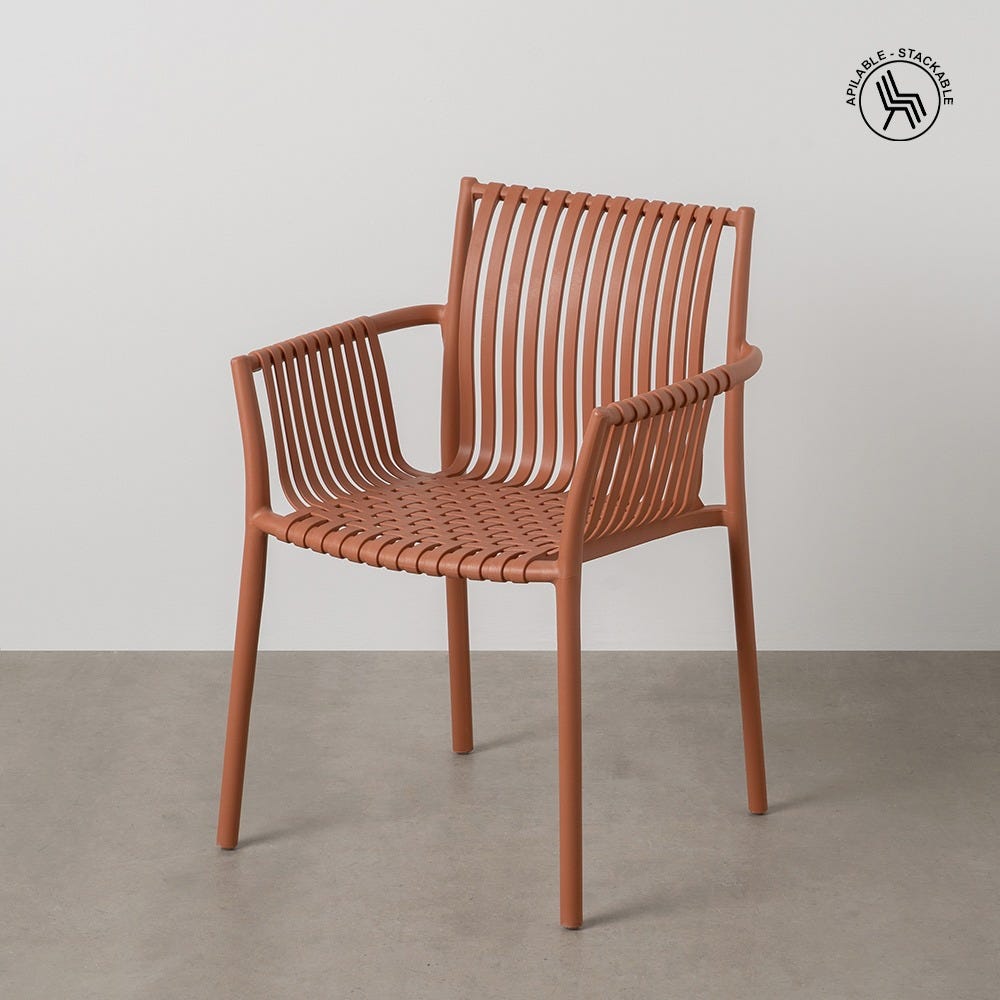 Cadeira Alaranjado Pp Exterior 59 X 56,50 X 83 Cm (4 unidades) - Image 3