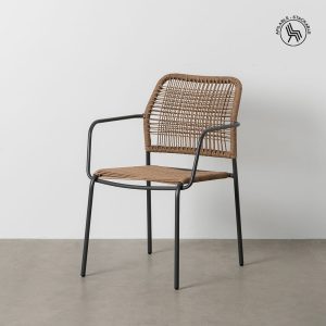 Cadeira Bege-Antracite Aço Exterior 53 X 63 X 78 Cm (2 unidades)