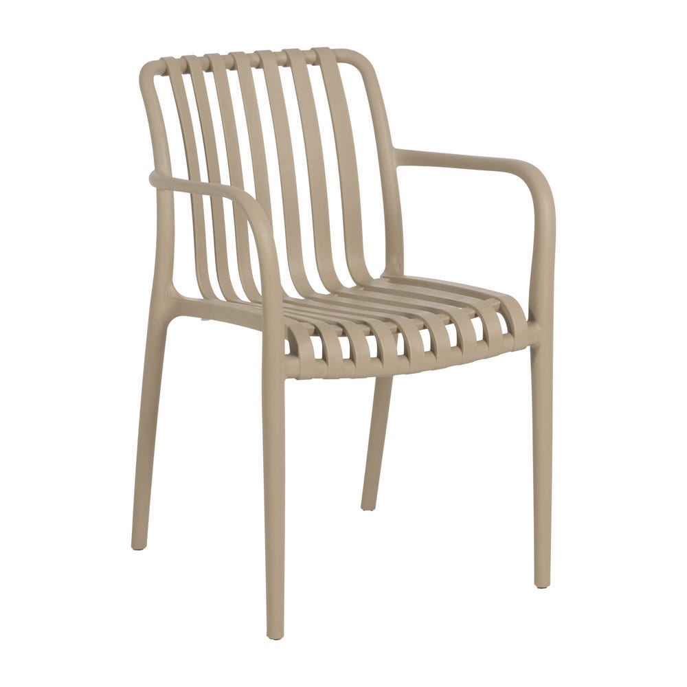 Cadeira Bege Polipropileno Exterior 56 X 57 X 81 Cm (2 unidades) - Image 3