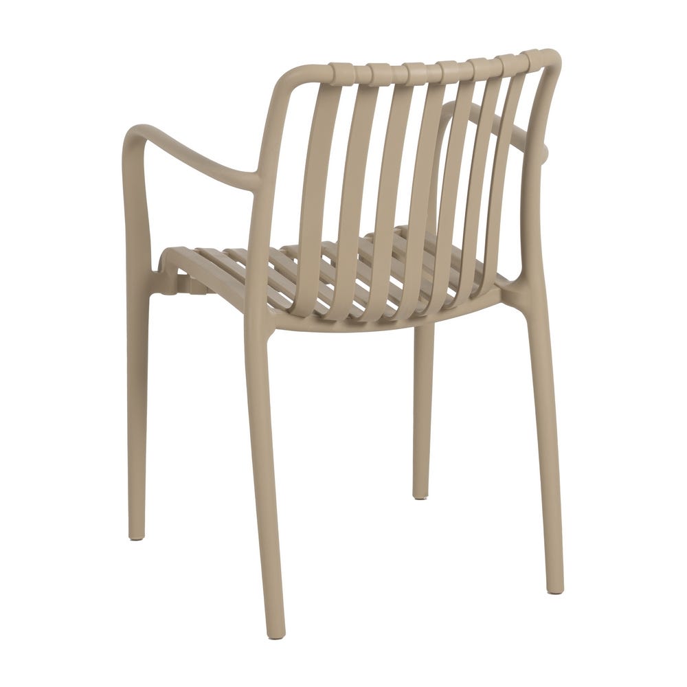Cadeira Bege Polipropileno Exterior 56 X 57 X 81 Cm (2 unidades) - Image 6