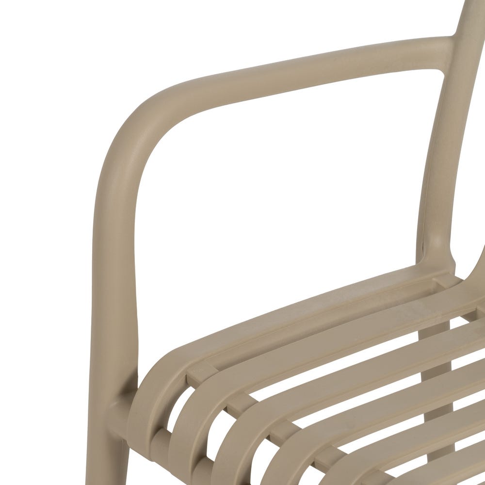 Cadeira Bege Polipropileno Exterior 56 X 57 X 81 Cm (2 unidades) - Image 7
