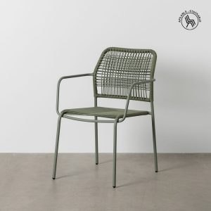 Cadeira Verde Aço Exterior 53 X 63 X 78 Cm (2 unidades)