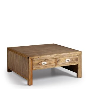 Mesa de centro em mindi 100 x 100 x 45