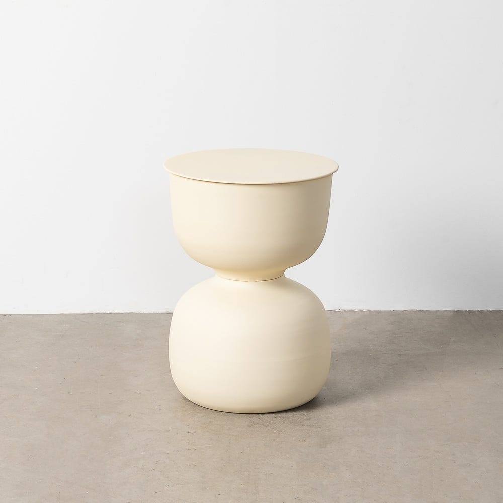 Mesa de Apoio Roto Branco Aço 38 X 38 X 52 Cm