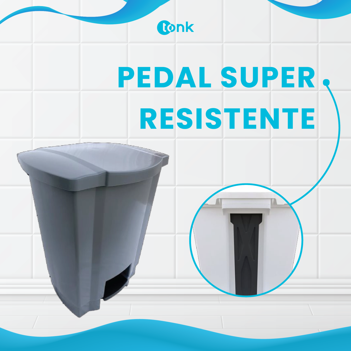 Lixeira pedal 50L - Image 5