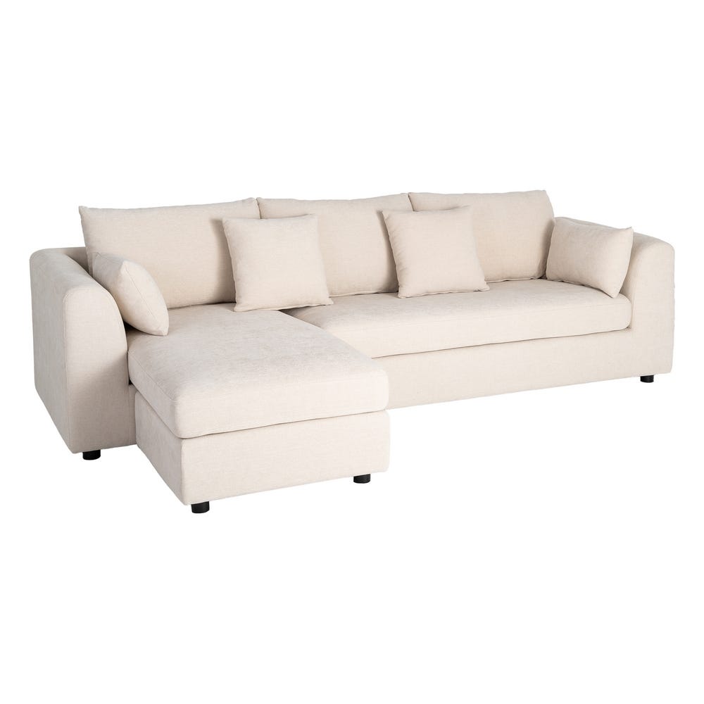 Sofá Chaise Longue Deixei/Certo Creme 260 X 164 X 76 Cm - Image 3