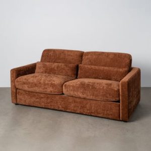 Sofá-cama Telha em MDF e metal, 194 x 104 x 76 cm