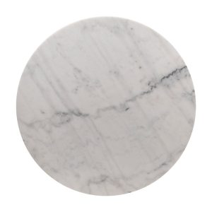 Tampo de Mesa redonda em mármore branco, 80 x 80 x 1,80 cm