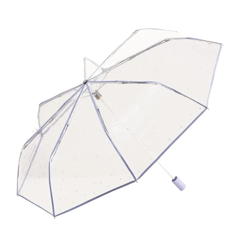 Guarda-Chuva Dobrável Transparente Estrelas | Bisetti
