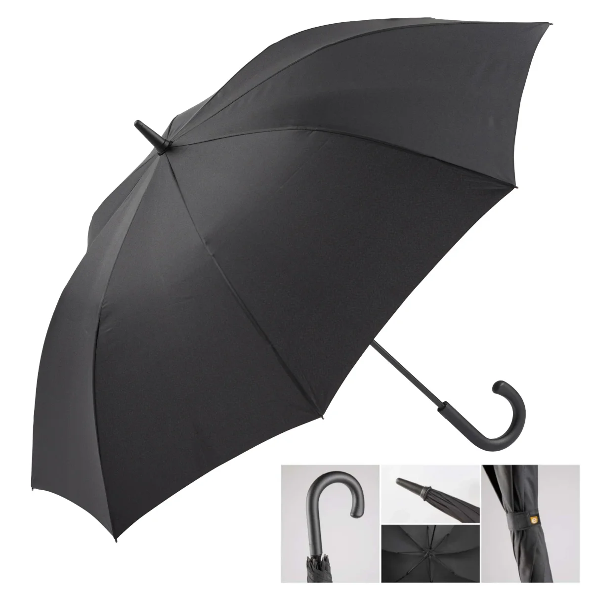 Guarda-chuva Comprido Automático L | Ezpeleta | Preto - Image 3