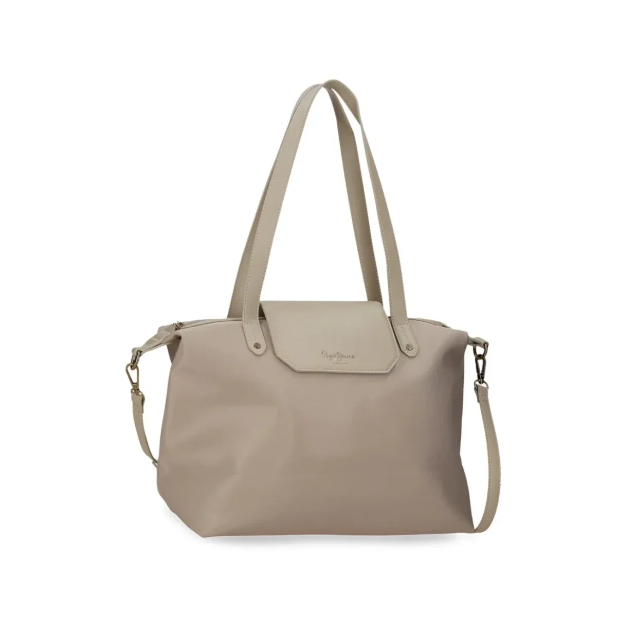 Mala de Ombro Média Leire | Pepe Jeans | Bege