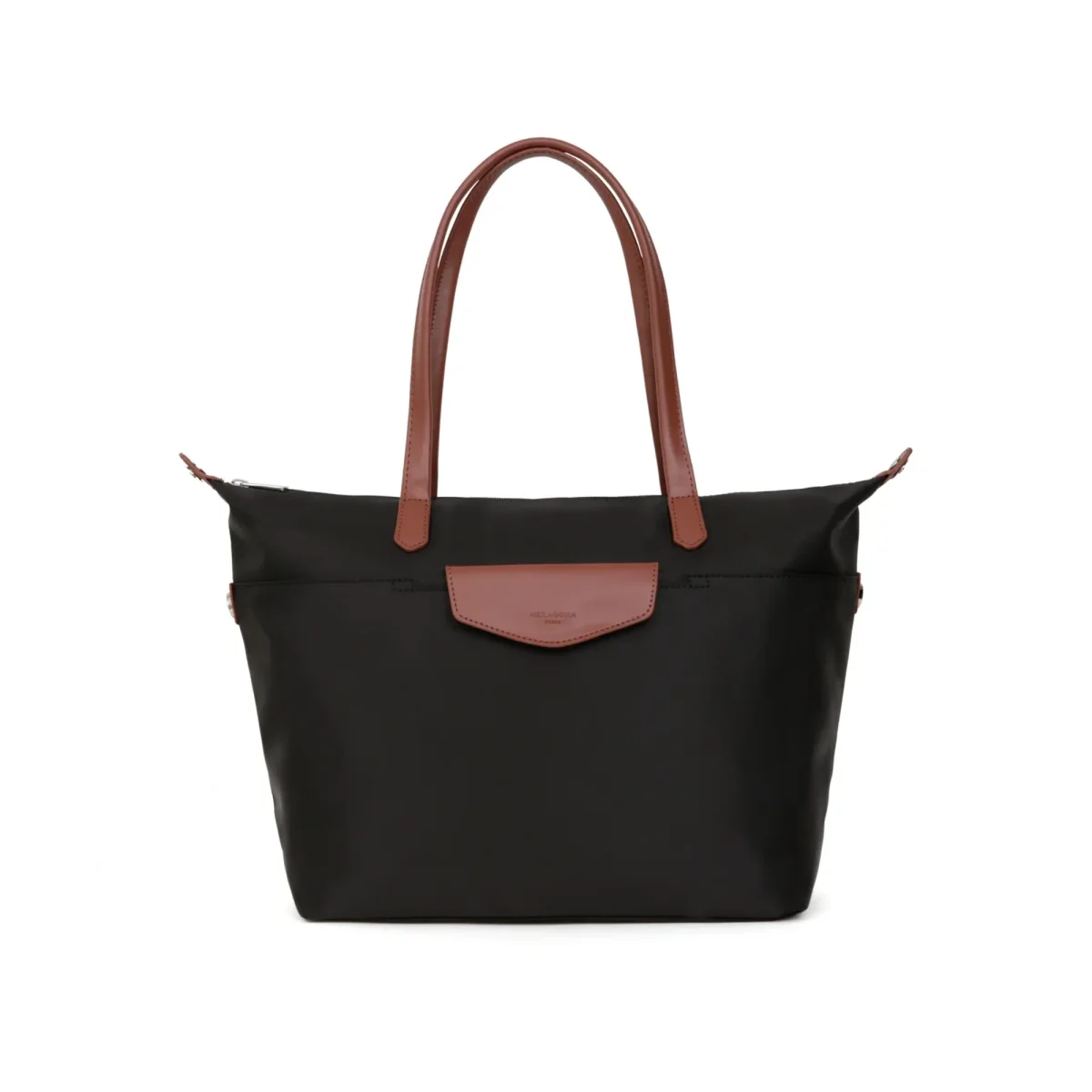 Saco de Ombro Pop A4 em Nylon | Hexagona | Preto - Image 2
