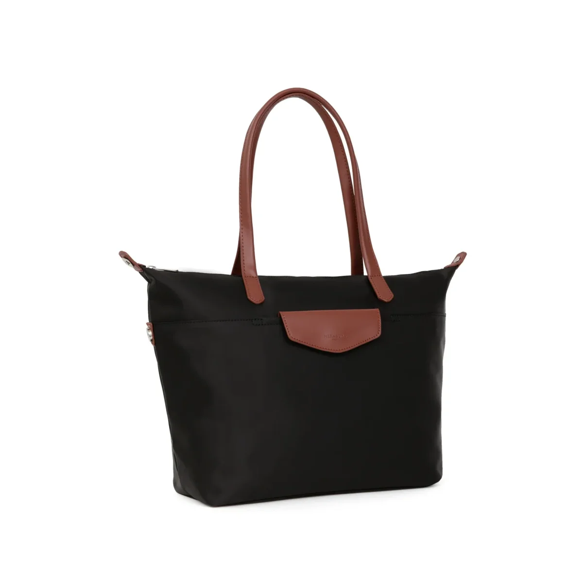 Saco de Ombro Pop A4 em Nylon | Hexagona | Preto - Image 4